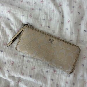 Coach Tan Monogram Wallet
